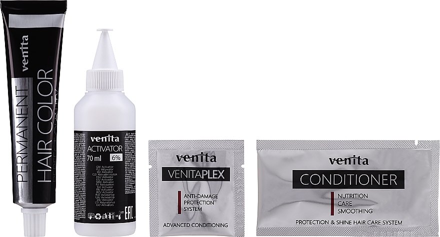 Trwała farba do włosów z systemem ochrony koloru - Venita Plex Protection System — Zdjęcie N2