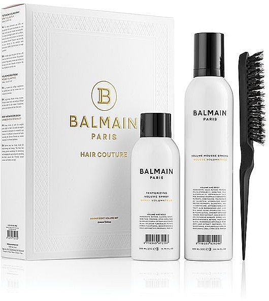 Zestaw - Balmain Magnificent Volume Set FW23 (h/spray/200ml + h/mousse/300ml + h/brush) — Zdjęcie N1