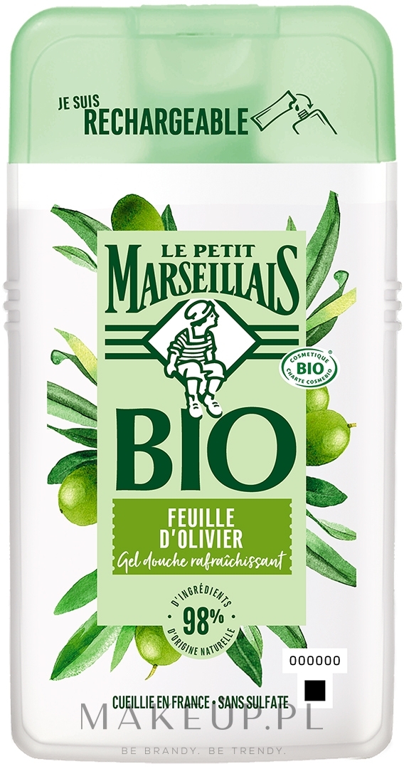 Certyfikowany organiczny żel pod prysznic Liść Oliwny - Le Petit Marseillais — Zdjęcie 250 ml