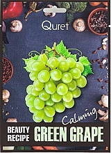 Kup Maska w płachcie z ekstraktem z winogron - Quret Beauty Recipe Mask Green Grape Calming