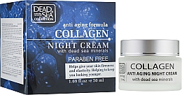 Kup Przeciwzmarszczkowy krem ​​na noc z kolagenem i minerałami z Morza Martwego - Dead Sea Collection Anti Aging Formula Collagen Night Cream 