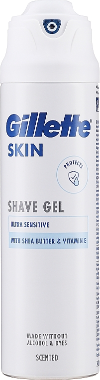 Żel do golenia - Gillette Fusion 5 Ultra Sensitive Shave Gel With Shea Butter & Vitamin E