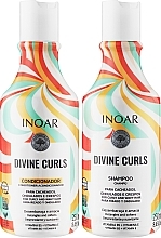 Zestaw do włosów kręconych - Inoar Absolut Divine Curls (shm/250 ml + cond/250 ml) — Zdjęcie N2