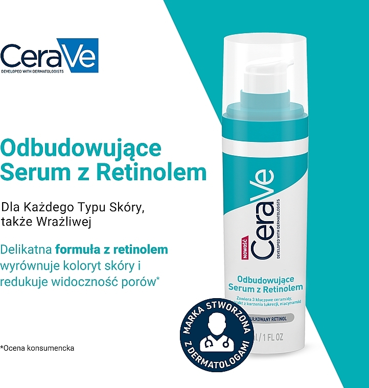 PRZECENA! Odbudowujące serum z retinolem - CeraVe * — Zdjęcie N4