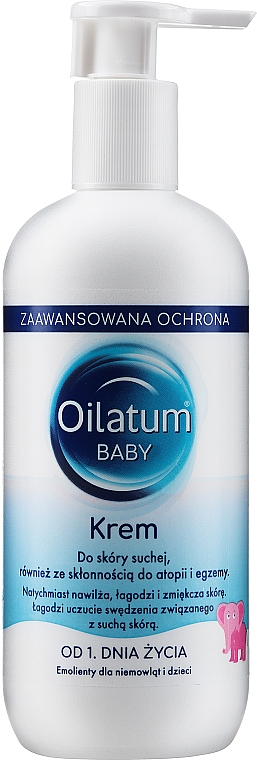 Nawilżający krem do suchej skóry dla niemowląt i dzieci - Oilatum Junior Cream Emollient For Dry Skin