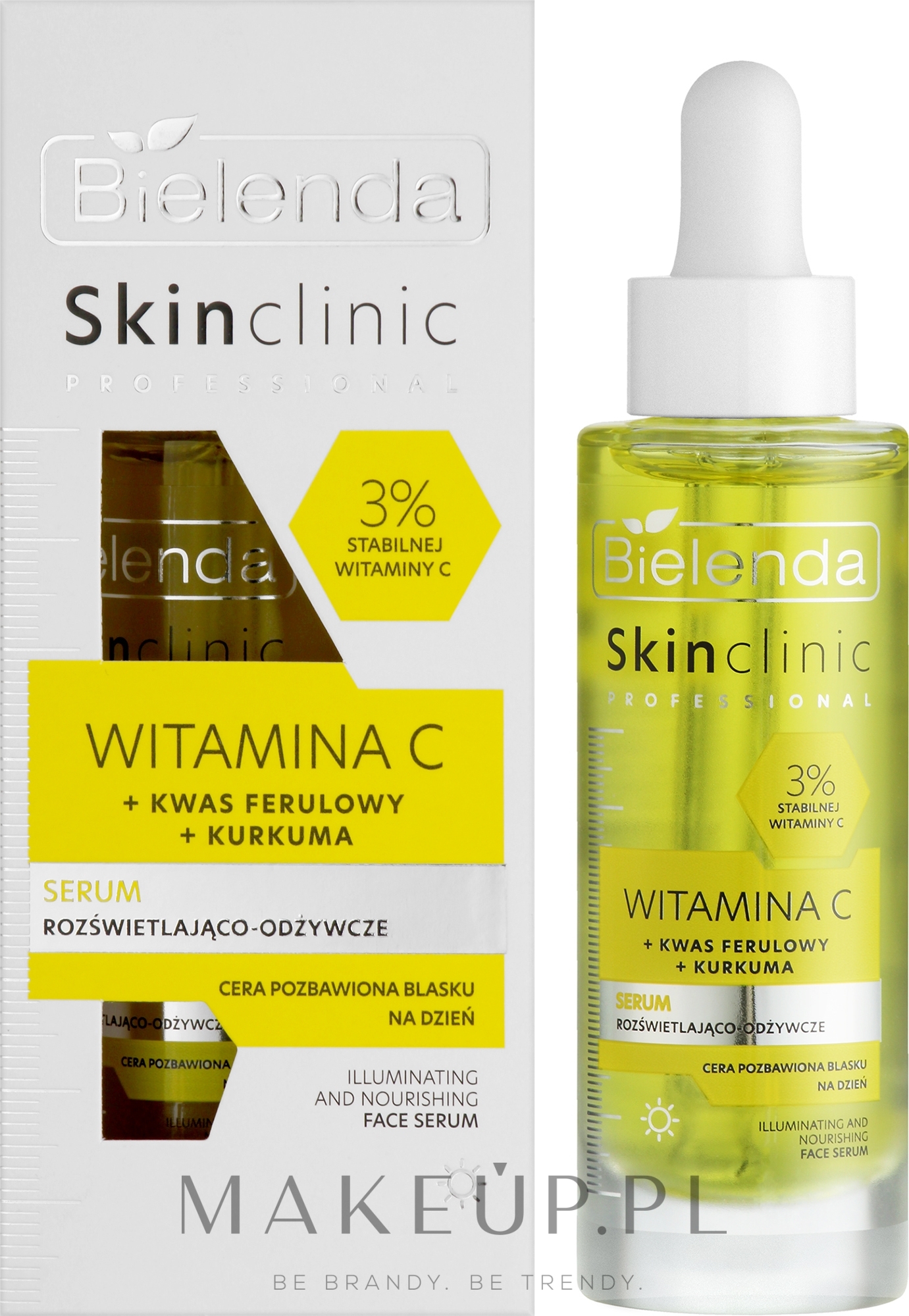 Rozjaśniające i odżywcze serum do twarzy z witaminą C - Bielenda Skin Clinic Professional — Zdjęcie 30 ml