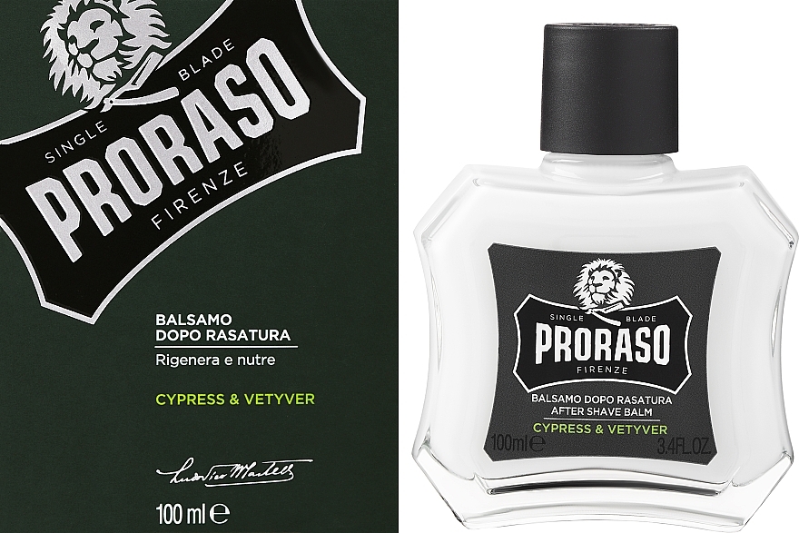 Balsam po goleniu dla mężczyzn - Proraso Cypress & Vetiver After Shave Balm — Zdjęcie N2