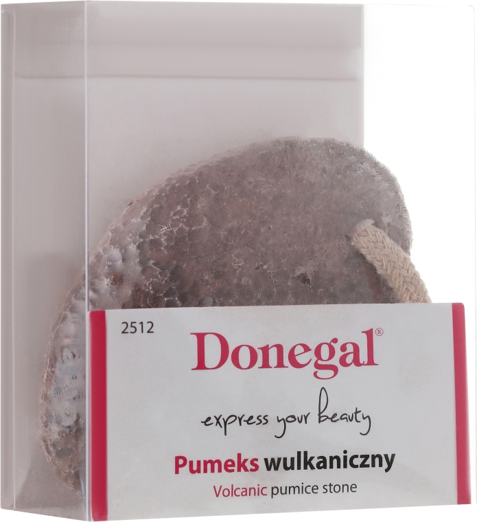 Naturalny pumeks wulkaniczny do pedicure, 2512, czarny - Donegal Bimsstein — Zdjęcie N1