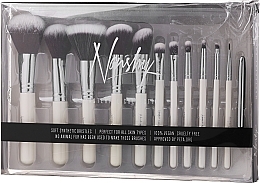 PRZECENA! Zestaw pędzli do makijażu - Nanshy Masterful Collection Pearlescent White Brush Set * — Zdjęcie N2