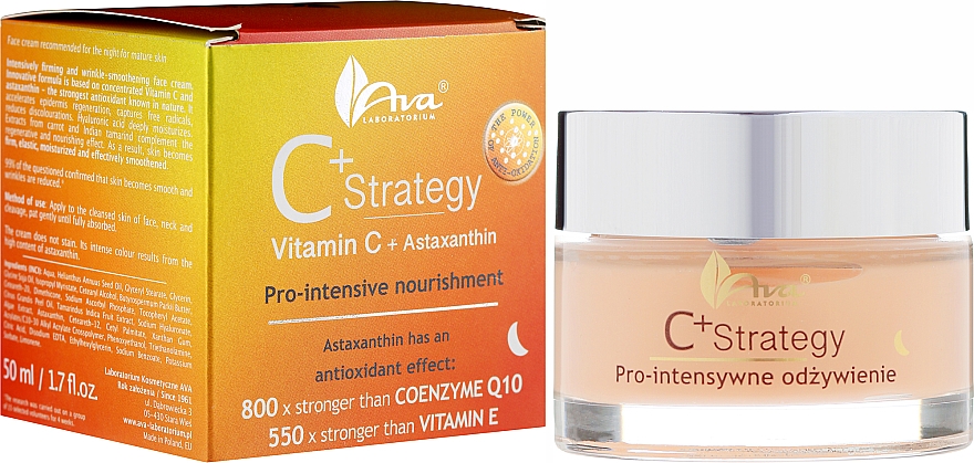 Odżywiający krem do twarzy z witaminą C Prointensywne odżywienie - Ava Laboratorium C+ Strategy  — Zdjęcie N1