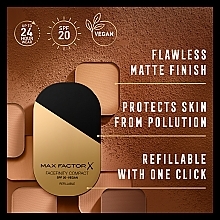 Matujący podkład w kompakcie do twarzy - Max Factor Facefinity Compact Foundation SPF 20 — Zdjęcie N7