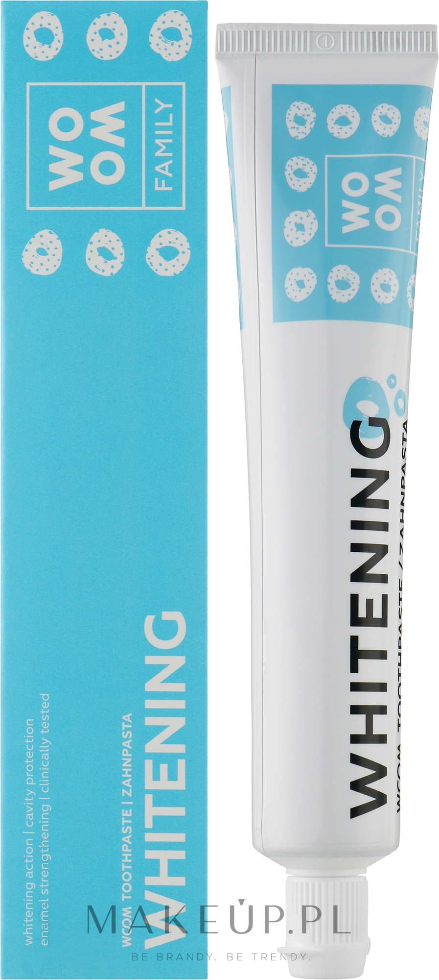 Wybielająca pasta do zębów - Woom Family Whitening Toothpaste — Zdjęcie 75 ml