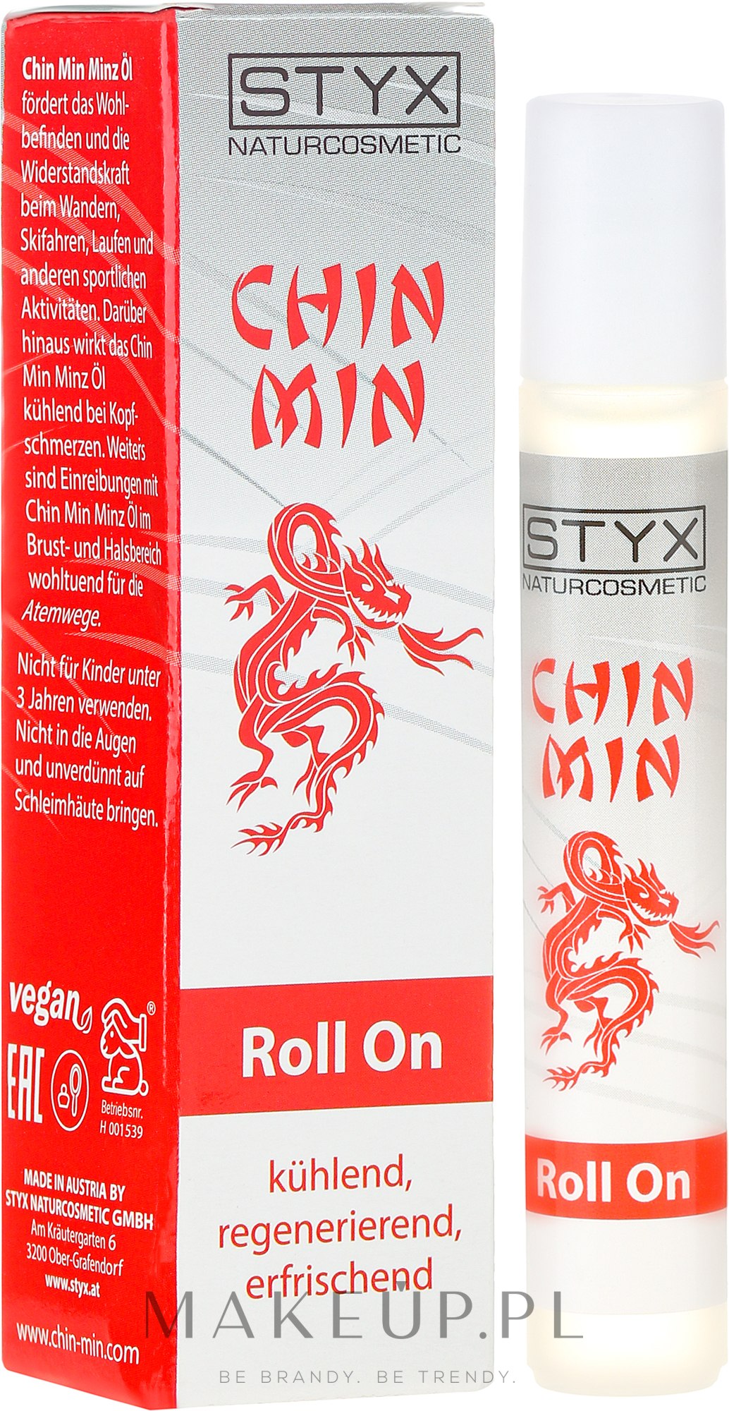 Miętowy olejek chłodzący w kulce - Styx Naturcosmetic Chin Min Mint Oil Roll On — Zdjęcie 8 ml