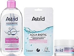Zestaw - Astrid Aqua Biotic Tripack (f/cr/50ml + micc/wat/400ml + f/mask/20ml) — Zdjęcie N2