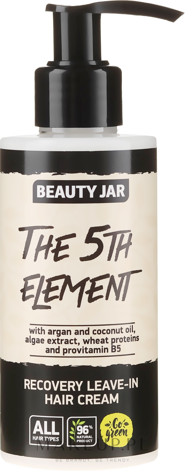 Regenerująca odżywka nawilżająca do włosów bez spłukiwania - Beauty Jar Recovery Leave-In Hair Cream The 5th Element — Zdjęcie 150 ml