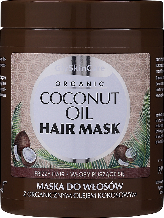 Maska do włosów z organicznym olejem kokosowym - GlySkinCare Coconut Oil Hair Mask — Zdjęcie N1