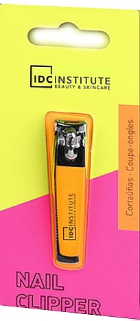 Obcinacz do paznokci, pomarańczowy - IDC Institute Neon Nail Clipper — Zdjęcie N1