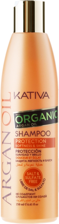 Nawilżający szampon do włosów Olej arganowy - Kativa Argan Oil Shampoo