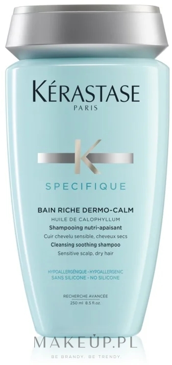 Wzbogacony szampon kojący do włosów suchych i wrażliwych - Kérastase Specifique Bain Riche Dermo-Calm — Zdjęcie 250 ml