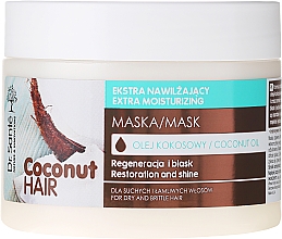 Kup PRZECENA! Ekstranawilżająca maska regenerująca do włosów suchych i łamliwych - Dr Sante Coconut Hair *