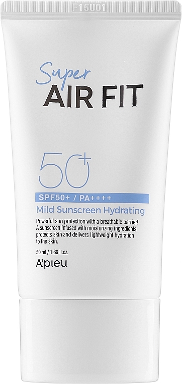 PRZECENA! Krem nawilżający do twarzy z filtrem przeciwsłonecznym - A'Pieu Super Air Fit Mild Sunscreen Hydrating SPF50+ PA + + + + * — Zdjęcie N1