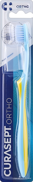 Szczoteczka do zębów do aparatów ortodontycznych, niebiesko-żółta - Curaprox Curasept Specialist Ortho Toothbrush — Zdjęcie N1