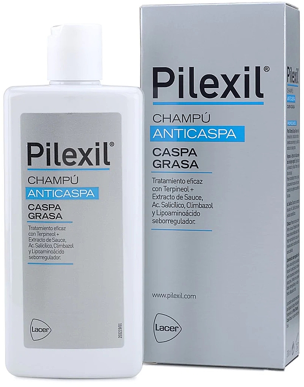 Szampon przeciw łupieżowi tłustemu - Lacer Pilexil Greasy Dandruff Shampoo — Zdjęcie N1