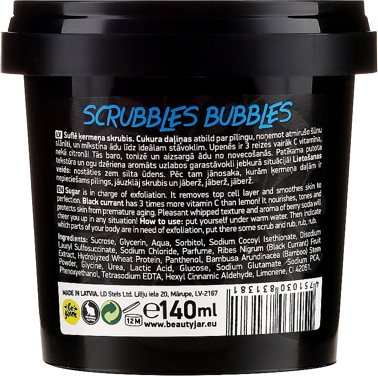 PRZECENA! Peeling-suflet do ciała - Beauty Jar Souffle Scrubbles Bubbles Body Scrub * — Zdjęcie N2