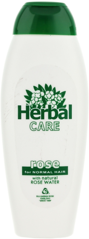Różany szampon do włosów normalnych - Bulgarian Rose Herbal Care Rose Shampoo