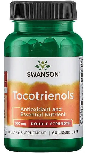 Suplement diety Tokotrienole, 100 mg, 60 kapsułek - Swanson Tocotrienols — Zdjęcie N1