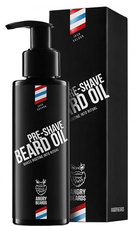 Olejek do stosowania przed goleniem - Angry Beards Jack Saloon Pre-Shave Beard Oil — Zdjęcie N1