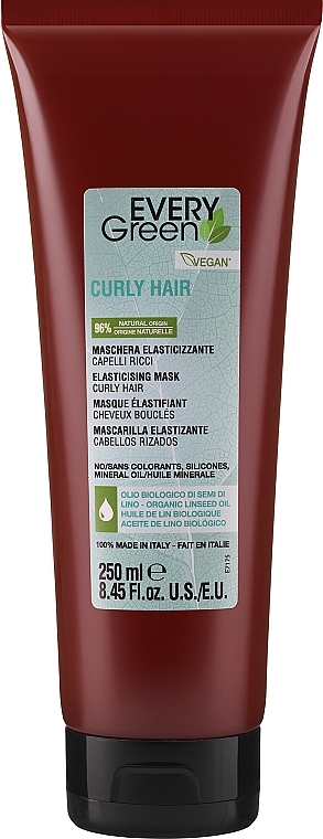 Maska do włosów kręconych - Every Green Curly Hair Elasticising Mask — Zdjęcie N1