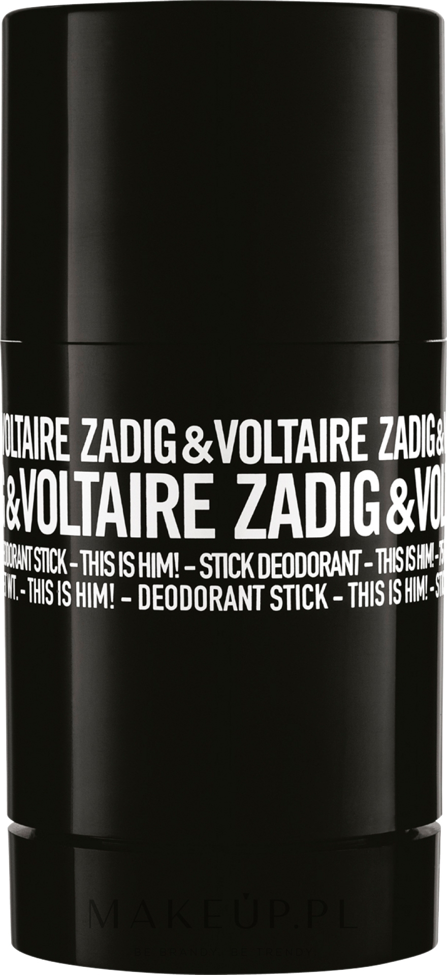 Zadig & Voltaire This Is Him! - Perfumowany bezalkoholowy dezodorant w sztyfcie dla mężczyzn — Zdjęcie 75 g