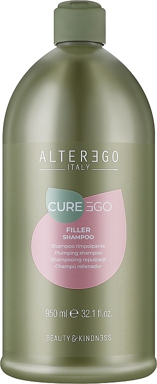 Szampon wypełniający z kwasem hialuronowym - Alter Ego CureEgo Filler Shampoo — Zdjęcie N1