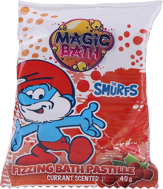 Musujące tabletki do kąpieli Smerfy, żurawina - EP Line The Smurfs Fizzing Bath Pastille — Zdjęcie N1