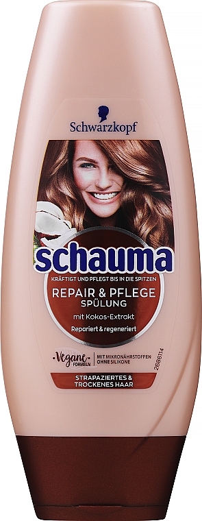 Odżywka do włosów - Schauma Repair & Care Conditioner With Coconut — Zdjęcie N3