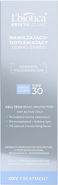 Nawilżająco-dotleniający dermozabieg do twarzy na dzień SPF 30 - L’biotica Estetic Clinic OXY Treatment — Zdjęcie N3