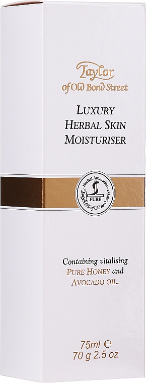 Nawilżający krem do twarzy i ciała z miodem i olejem awokado - Taylor of Old Bond Street Herbal Skin Moisturiser — Zdjęcie N2