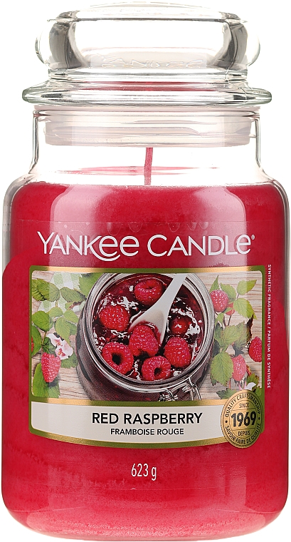 Świeca zapachowa w słoiku - Yankee Candle Red Raspberry — Zdjęcie N3