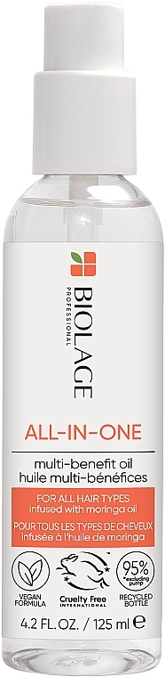Wielofunkcyjny olejek do wszystkich rodzajów włosów - Biolage All-In-One Multi-Benefit Oil — Zdjęcie N1