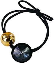 Gumka do włosów z elementem ozdobnym, złoty trójkąt - Lolita Accessories — Zdjęcie N1