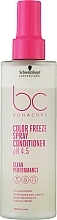 Odżywka do włosów farbowanych w sprayu - Schwarzkopf Professional Bonacure Color Freeze Spray Conditioner pH 4.5 — Zdjęcie N2