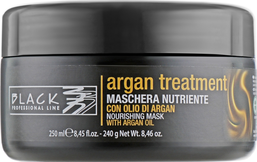 Maska do włosów z olejem arganowym - Black Professional Line Argan Treatment Mask — Zdjęcie N1