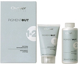 Zestaw do usuwania sztucznego pigmentu z włosów (depig/gel 60 ml + milk/rivel 100 ml) - Oyster Cosmetics Pigment Out System  — Zdjęcie N2