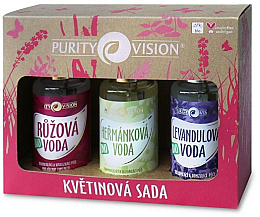 Kup Zestaw do pielęgnacji twarzy - Purity Vision Bio (rose/water 100 ml + camomile/water 100 ml + lavender/water 100 ml)