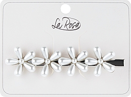 Kup Spinka do włosów z masą perłową, HA-1317, srebrna	 - La Rosa