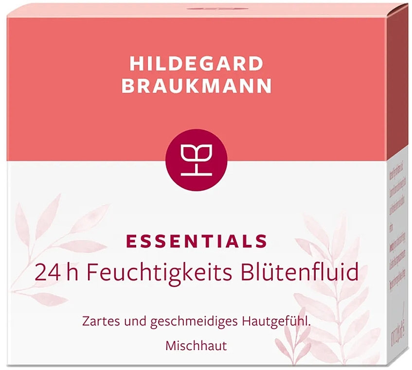 Nawilżający fluid do twarzy - Hildegard Braukmann Essentials 24H Moisturising Blossom Fluid — Zdjęcie N2