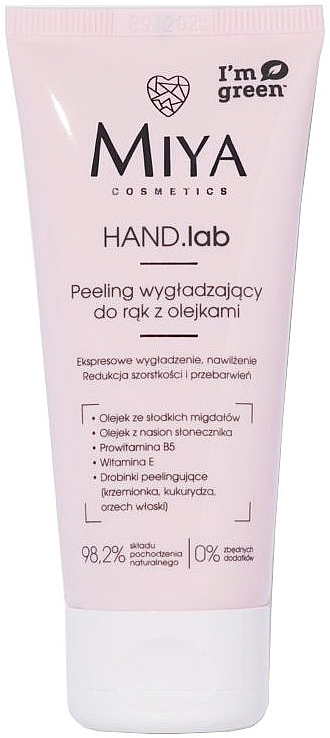 Peeling wygładzający do rąk z olejkami - Miya Cosmetics Hand Lab Smoothing Hand Peeling With Oils — Zdjęcie N1