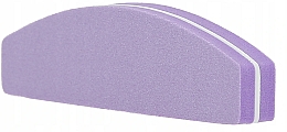 Polerka do paznokci, półkole, 100/180, liliowa - Tools For Beauty MiMo Nail Buffer Purple — Zdjęcie N2