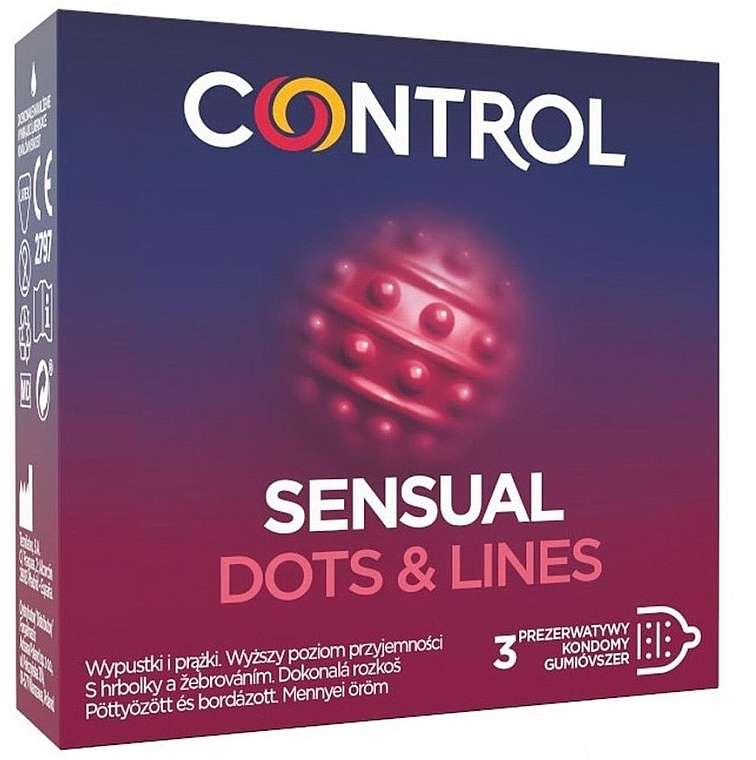 Prezerwatywy - Control Sensual Dots & Lines — Zdjęcie N1